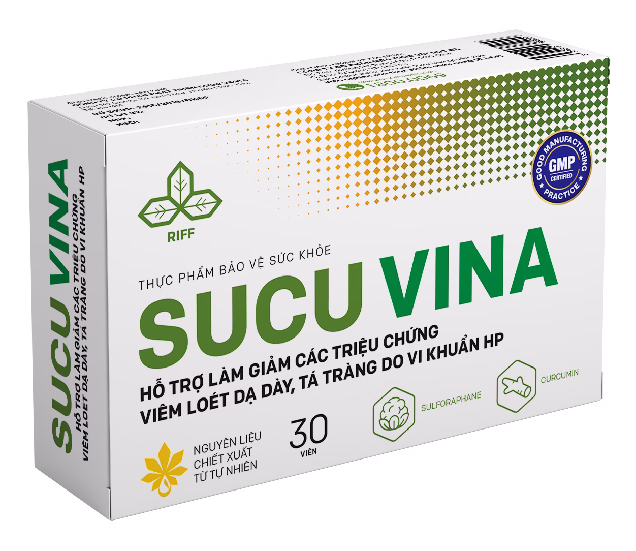 Sucu Vina (30 Viên) - Hỗ trợ giảm triệu chứng Viêm loét Dạ dày - Tá tràng