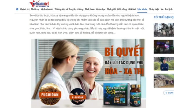 Báo chí nói về King Fucoidan & Agaricus: Hợp chất quý nâng cao sức đề kháng 