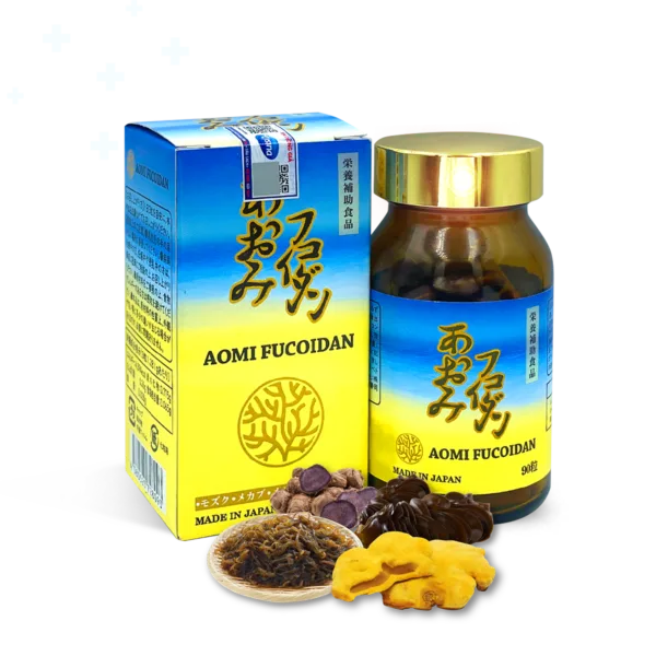 Aomi Fucoidan – Chất lượng Nhật Bản, công thức đột phá với Fucoidan, Nấm thượng hoàng và Nghệ đen