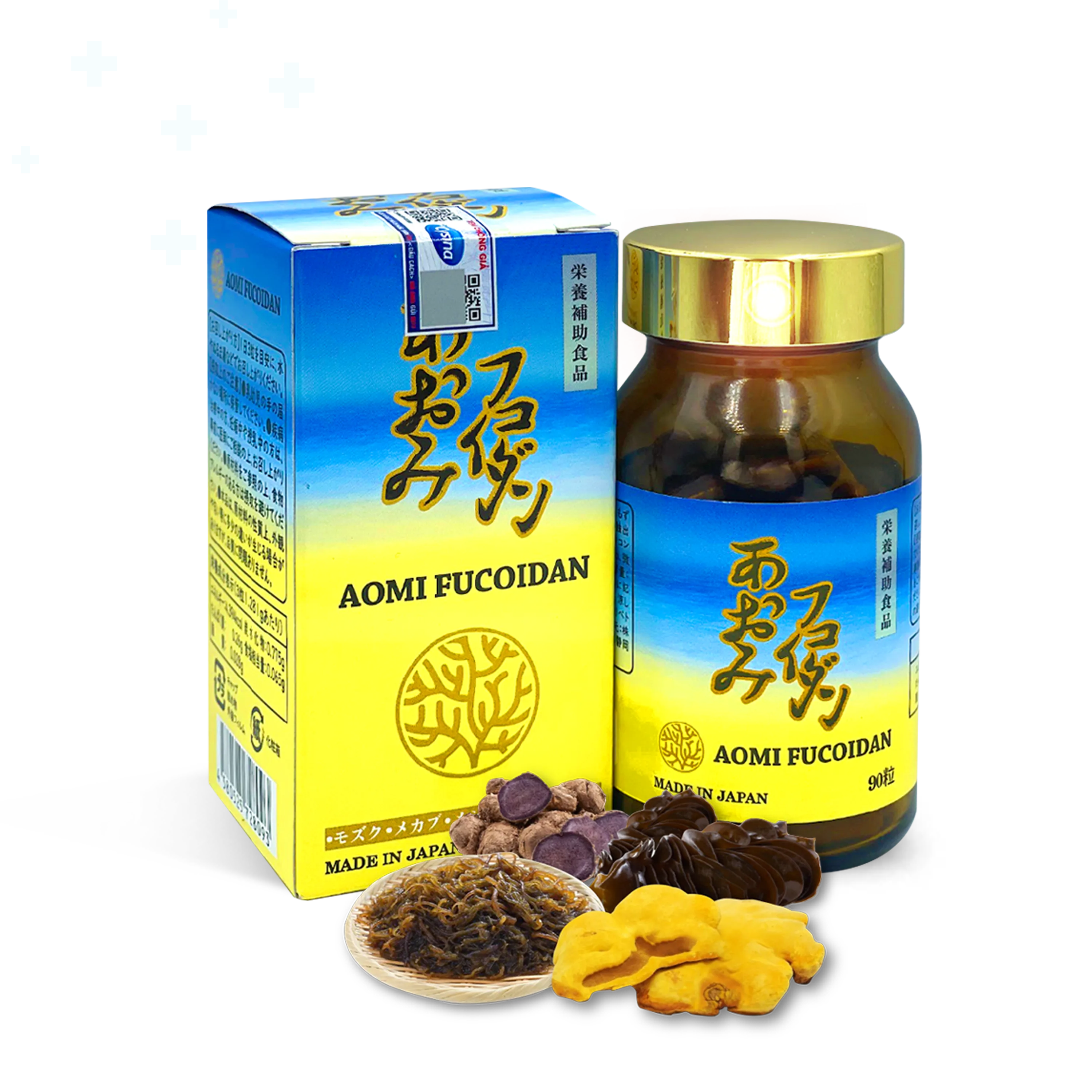 Aomi Fucoidan – Chất lượng Nhật Bản, công thức đột phá với Fucoidan, Nấm thượng hoàng và Nghệ đen