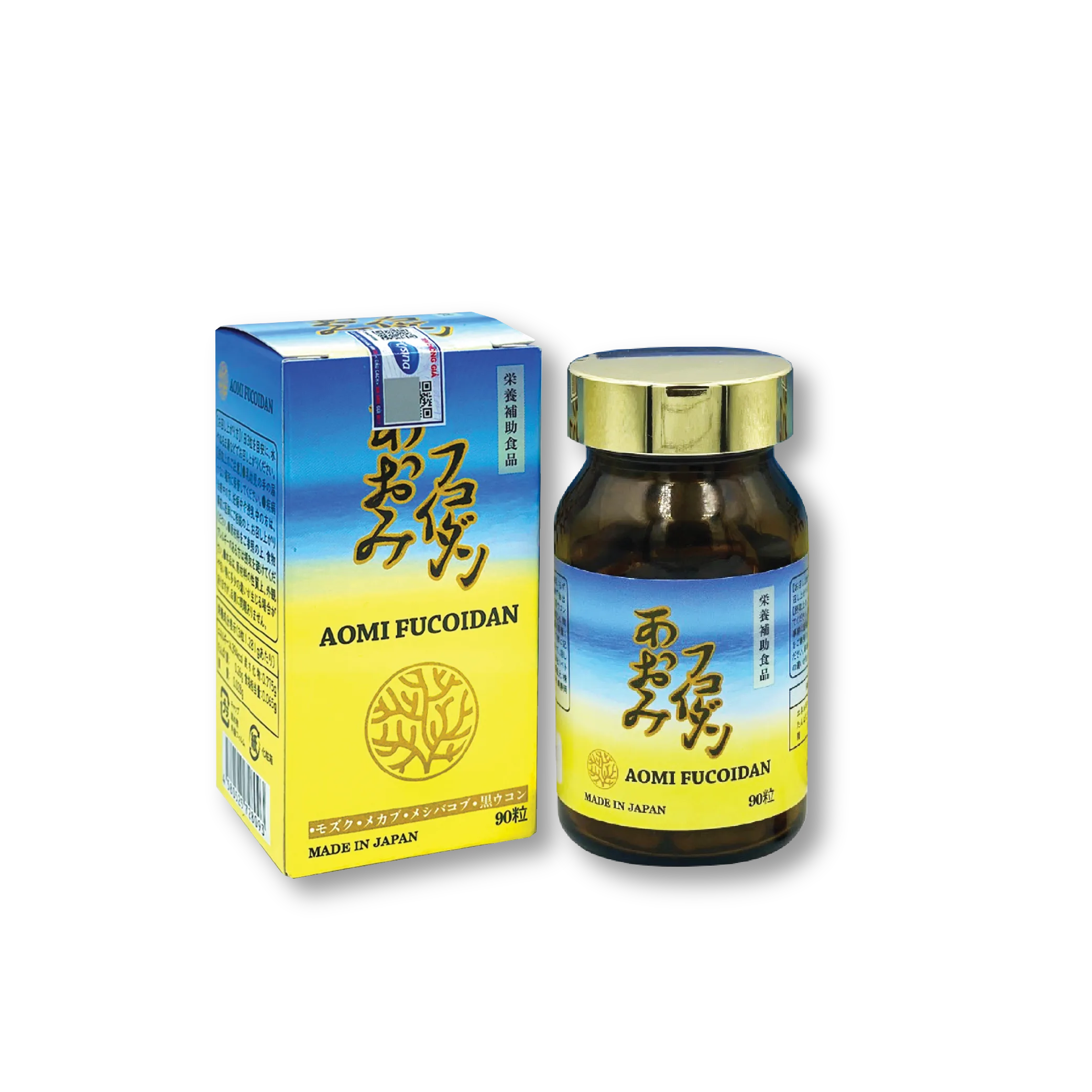 Aomi Fucoidan – Chất lượng Nhật Bản, công thức đột phá với Fucoidan, Nấm thượng hoàng và Nghệ đen