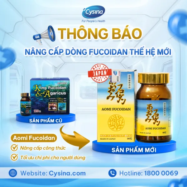 King Fucoidan & Agaricus – Fucoidan Xanh đến từ Nhật Bản 120 viên